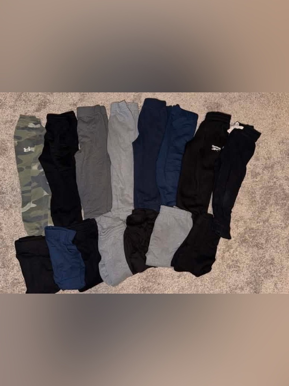 Garanimals Kids Jogger Pants Variety Pack - Black, Navy, Gray & Camo 15 pairs